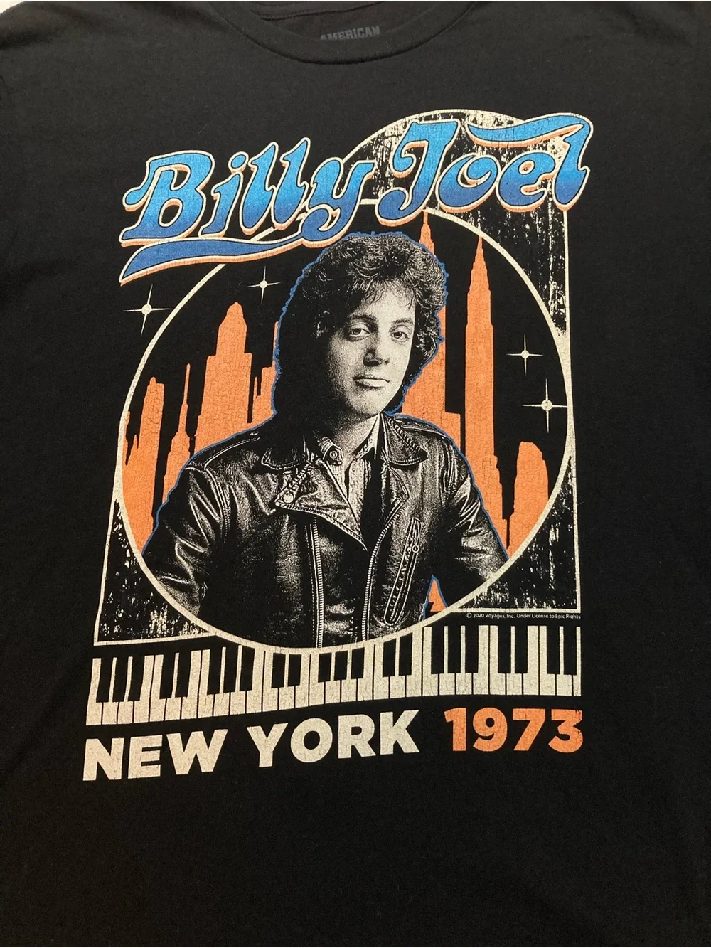 Billy Joel New York 1973 T-shirt, Men’s size medium